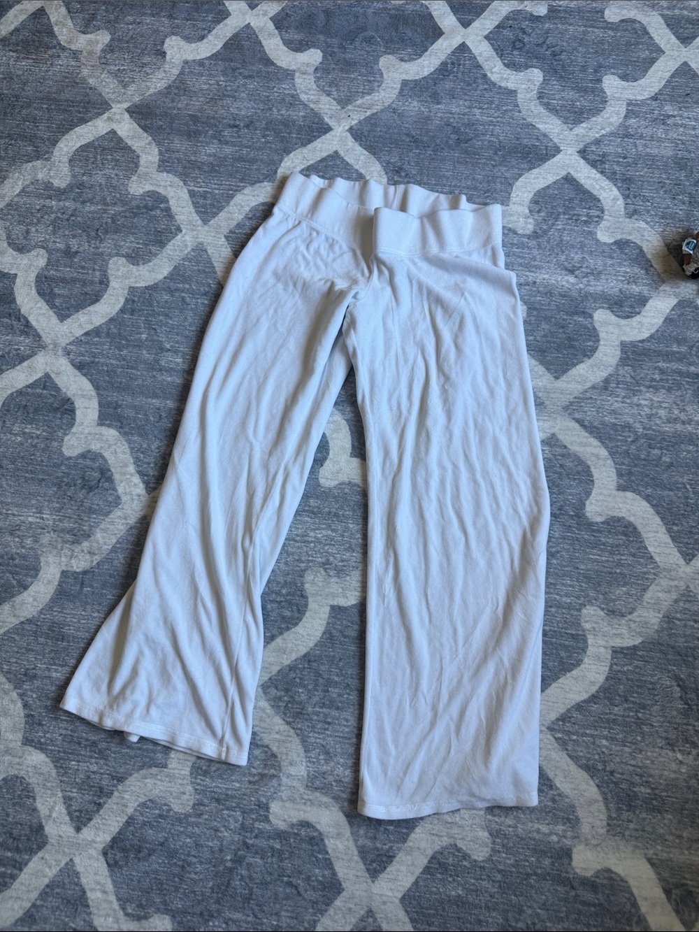 Juicy Couture White Wide-Leg Track Pants